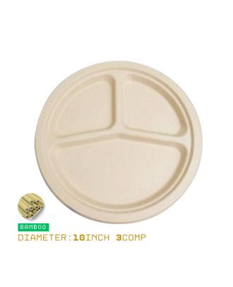 Eco-Friendly Divided Plate for Full Meals