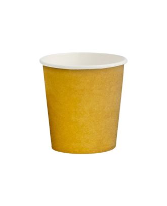 Eco-Friendly Kraft Green Stripe Coffee Cups for Hot and Cold Beverages.