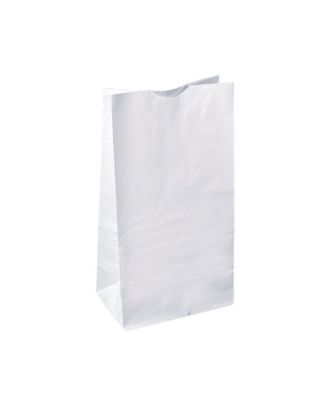 Eco-Friendly White Paper Bag for Bakery and Takeaway Packaging.