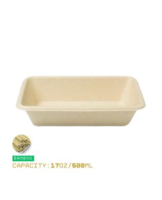 Eco-Friendly Takeout Container - Compostable Bamboo Fiber
