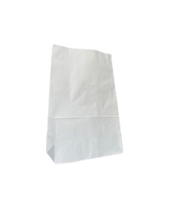 Eco-Friendly White Paper Bag for Bakery and Takeaway Packaging.