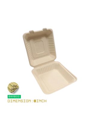 Large Eco-Friendly Takeout Box for Sandwiches and Meals