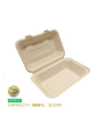 Plastic-Free Takeout Box for Hot or Cold Foods