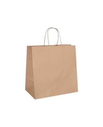 Eco-Friendly Twist Handle Kraft Paper Bag for Food Delivery.