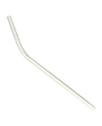 Eco-Friendly 6mm White Bendy Straw for Cold Drinks