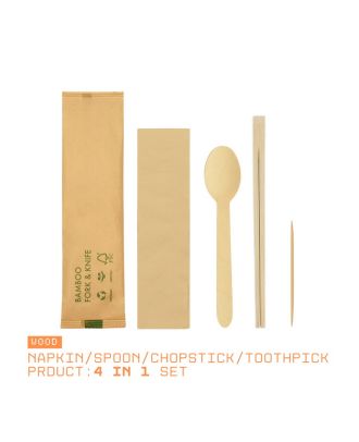 Compostable Birch Utensils for Asian Cuisine
